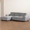 Baxton Studio Nevin Light Grey Upholstered Sectional Sofa with Left Facing Chaise 158-9745 - alternate 4